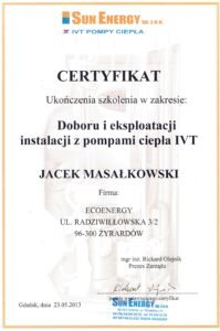 IVT pompy uruchomienia