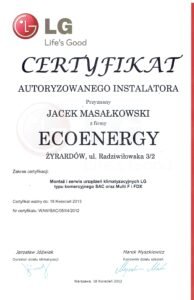 Autoryzowany instalator LG