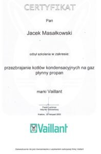Vaillant przezbrojenie kotłów