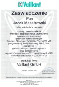 Vaillant uruchomienia